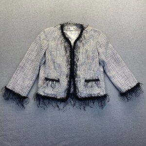 WD Platinum women's Blazer  size 16, gray color, long sleeves Lined